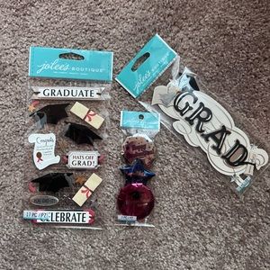 Set of three Jolees boutique brand new graduation stickers